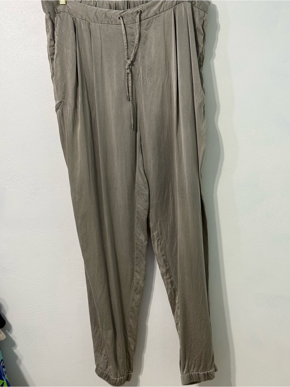 Eileen Fisher Silk Jogger Pants - Gray *size L/XL?